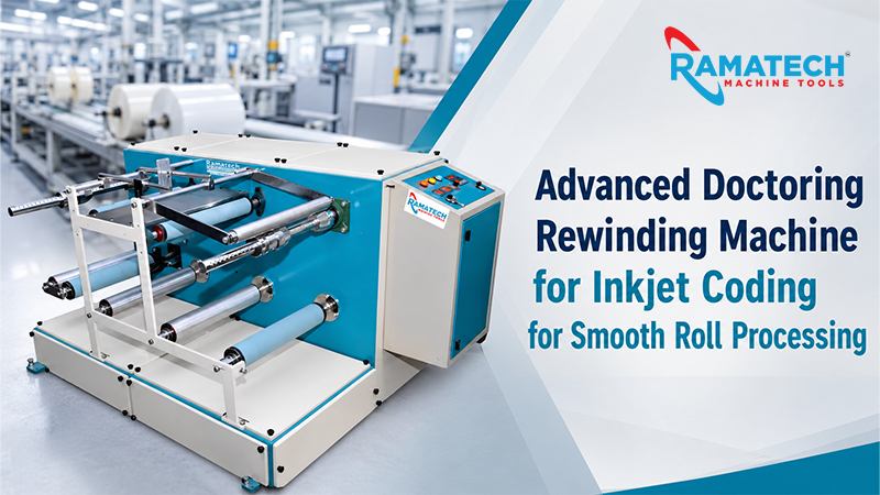 Advanced Doctoring Rewinding Machine for Inkjet Coding for Smooth Roll Processing