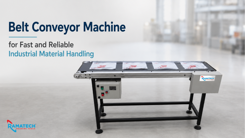 Belt Conveyor Machine for Fast and Reliable Industrial Material Handling
