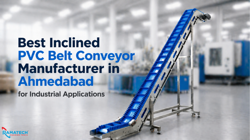 Best Inclined PVC Belt Conveyor Manufacturer In Ahmedabad For Industrial Applications