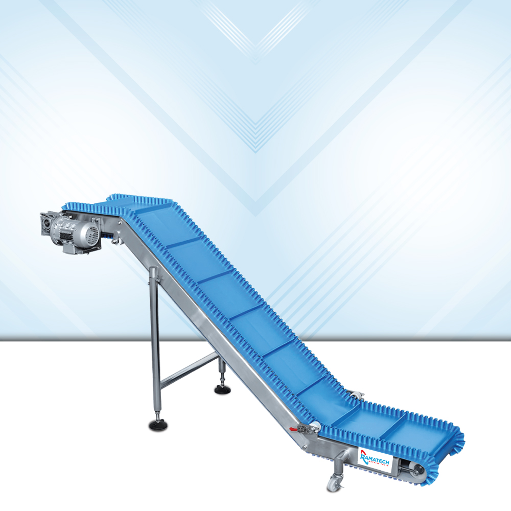 Belt conveyor machine for pharmaceutical packing lines